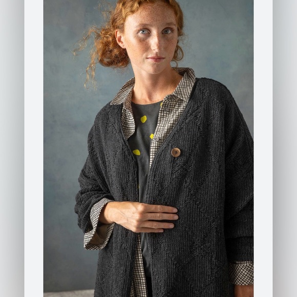 Gudrun Sjöden Thessaloniki Recycled Wool Single Button Cardigan Sweater - Picture 2 of 11
